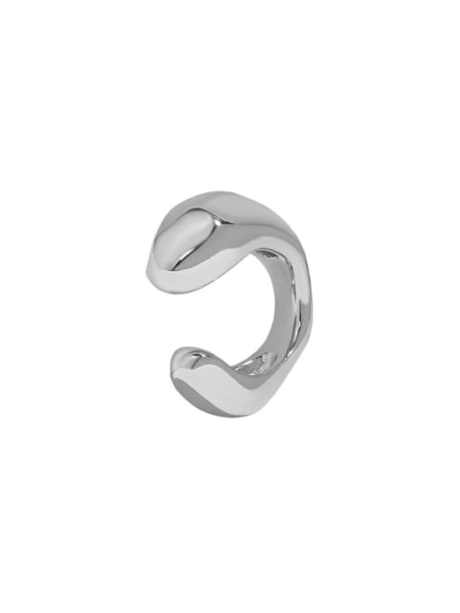 Platinum [Single] 925 Sterling Silver Geometric Minimalist Single Earring(Single-Only One)